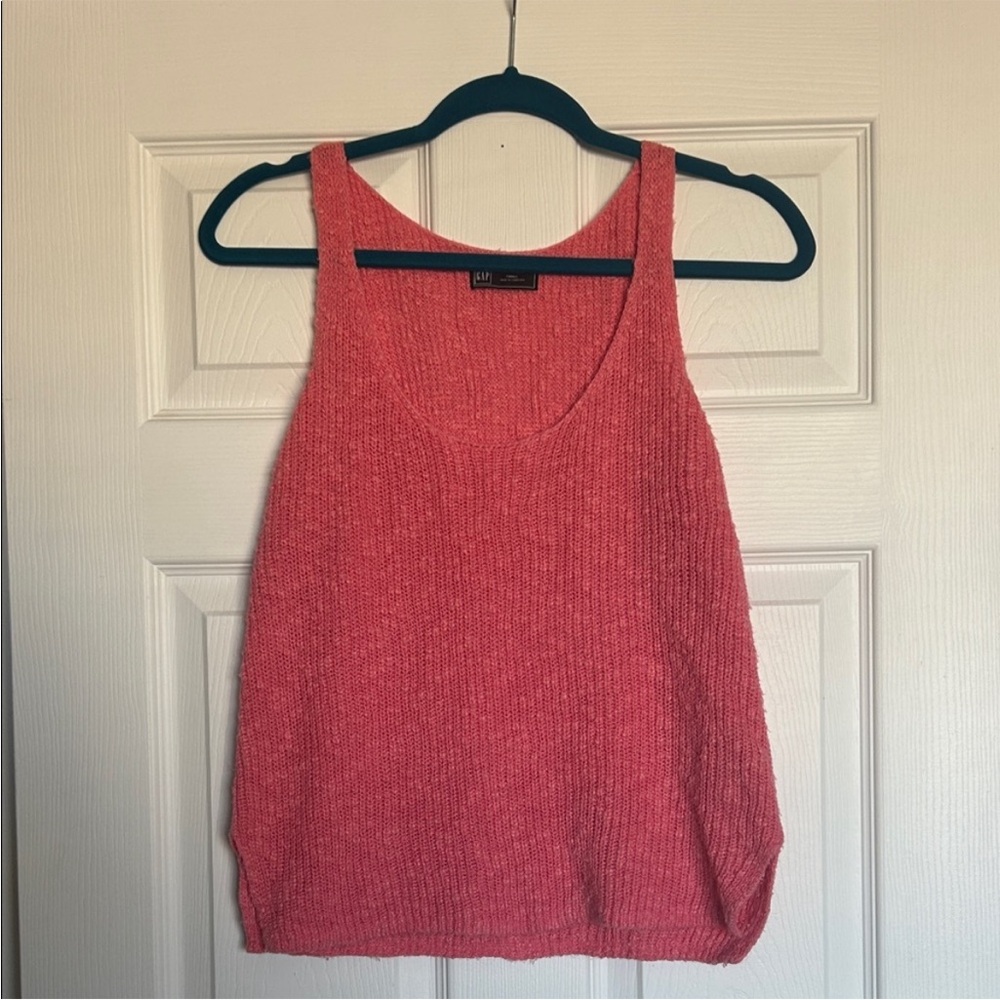 GAP Coral linen blend Knit Tank Top